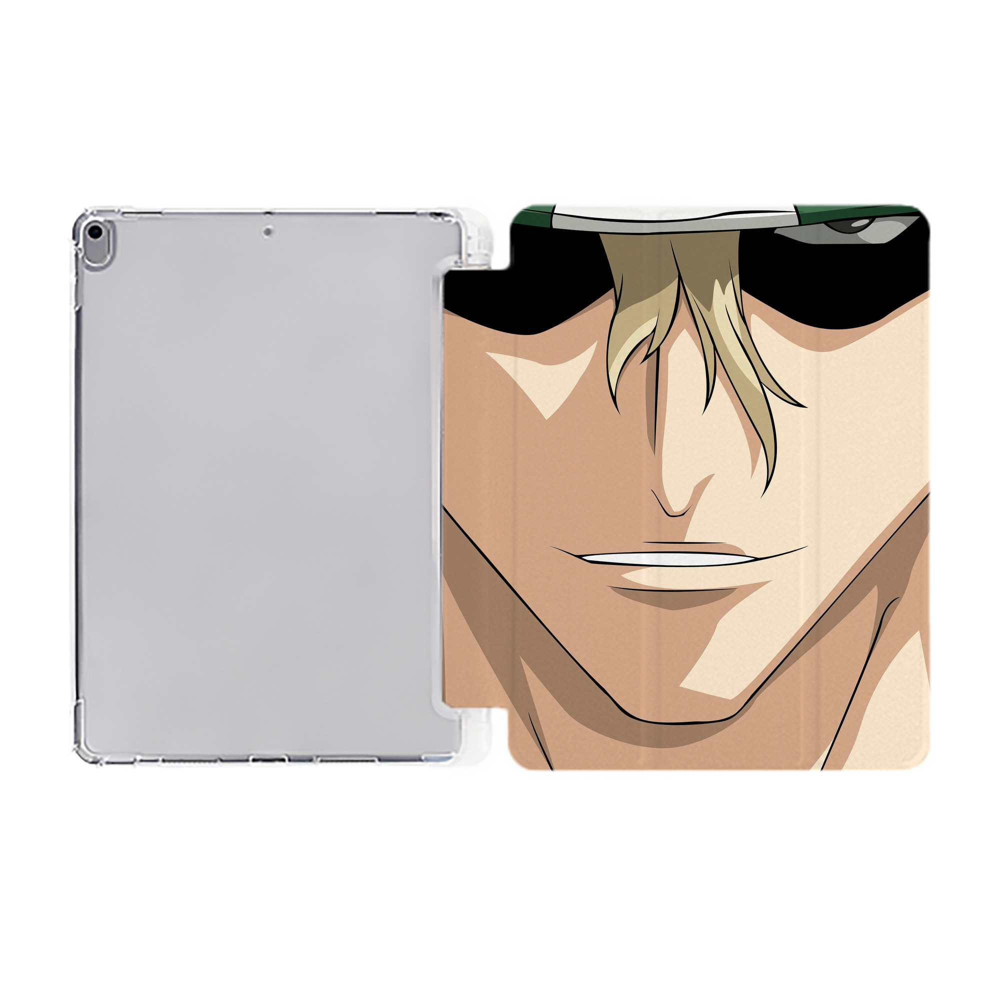 （画像用） ブリーチ BLEACH IPad ケース ペン収納付き 三つ折りスタンド PUレザー×シリコン 対応機種9.5/10.5/10.9インチ
